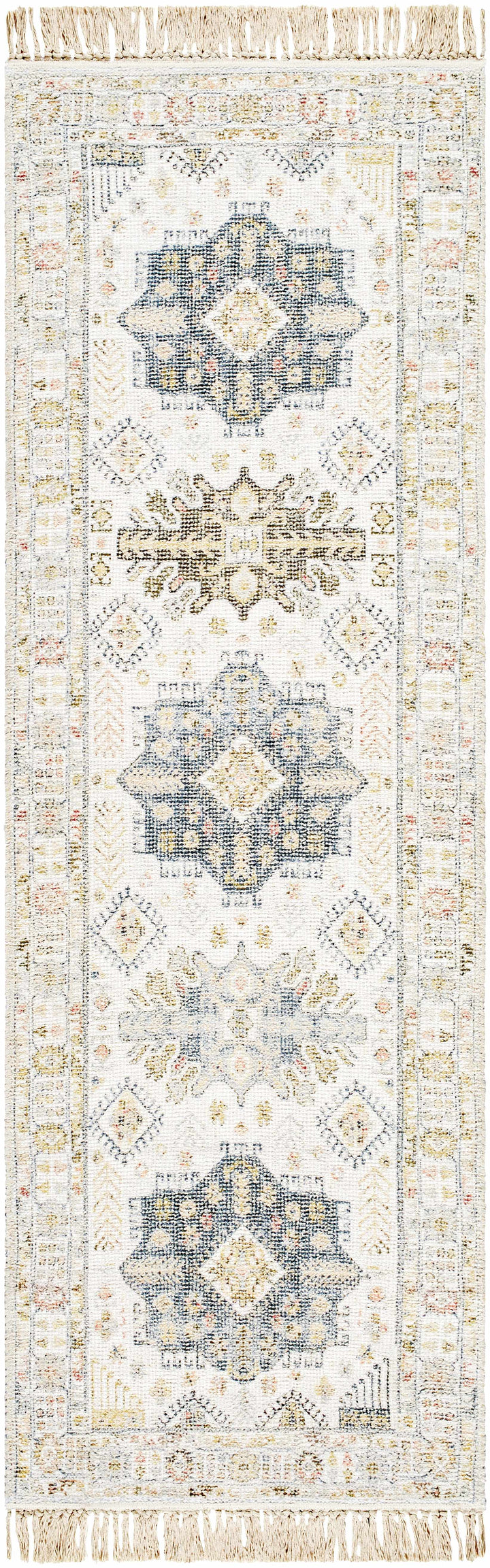 Chaela Beige And Mustard Traditional Style Area Rug