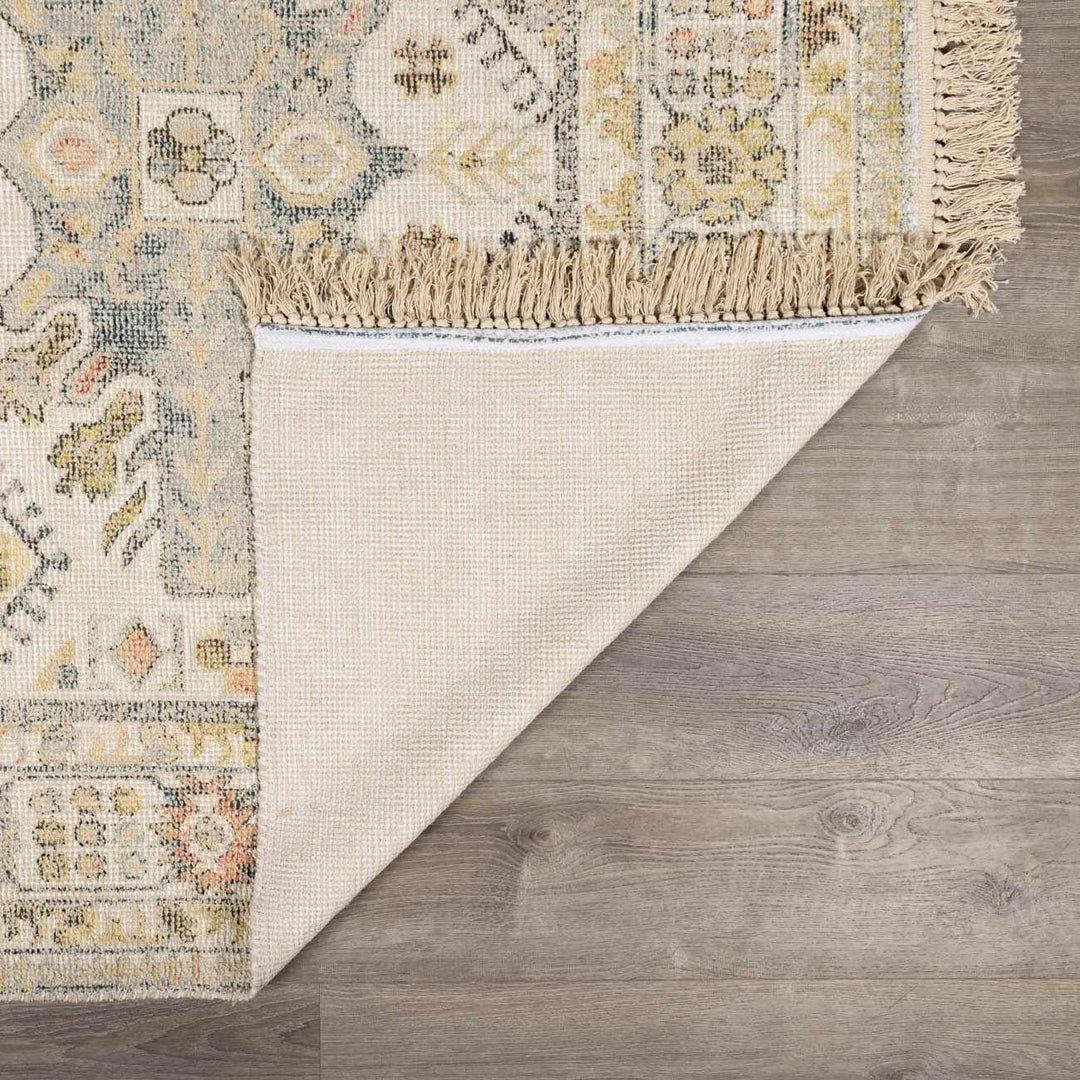 Chaela Beige And Mustard Traditional Style Area Rug