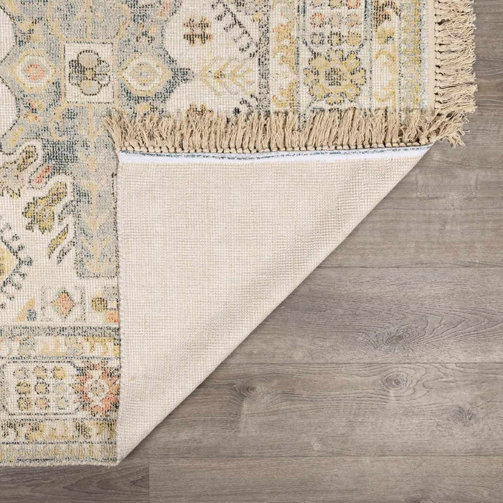 Chaela Beige And Mustard Traditional Style Area Rug