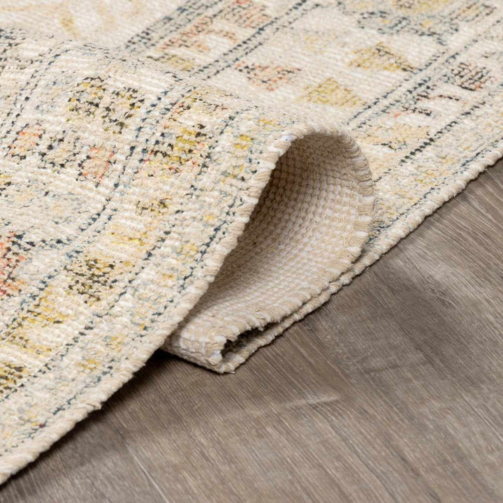Chaela Beige And Mustard Traditional Style Area Rug