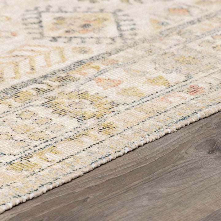 Chaela Beige And Mustard Traditional Style Area Rug