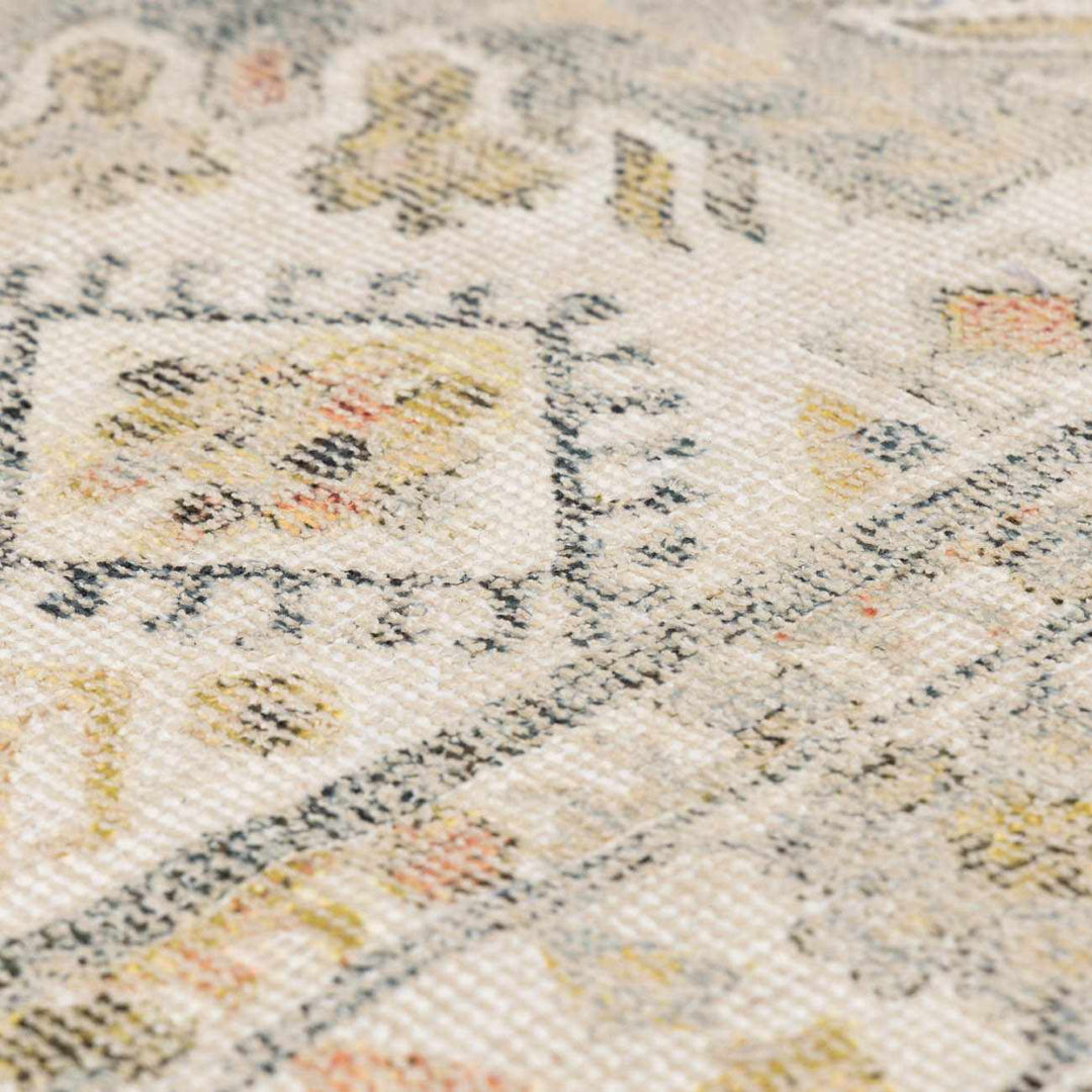 Chaela Beige And Mustard Traditional Style Area Rug