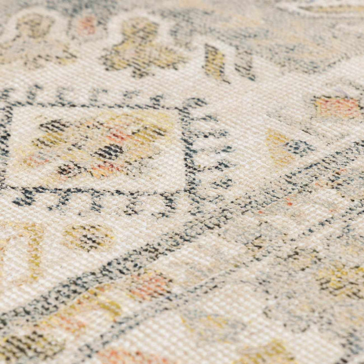Chaela Beige And Mustard Traditional Style Area Rug