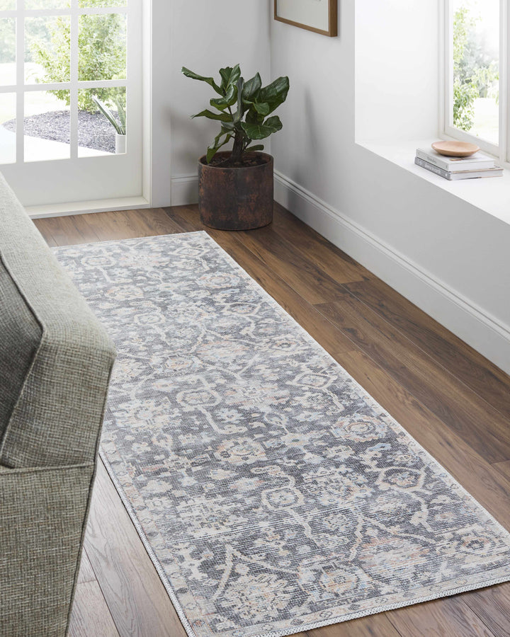 Cheick Traditional Oushak Gray Rug