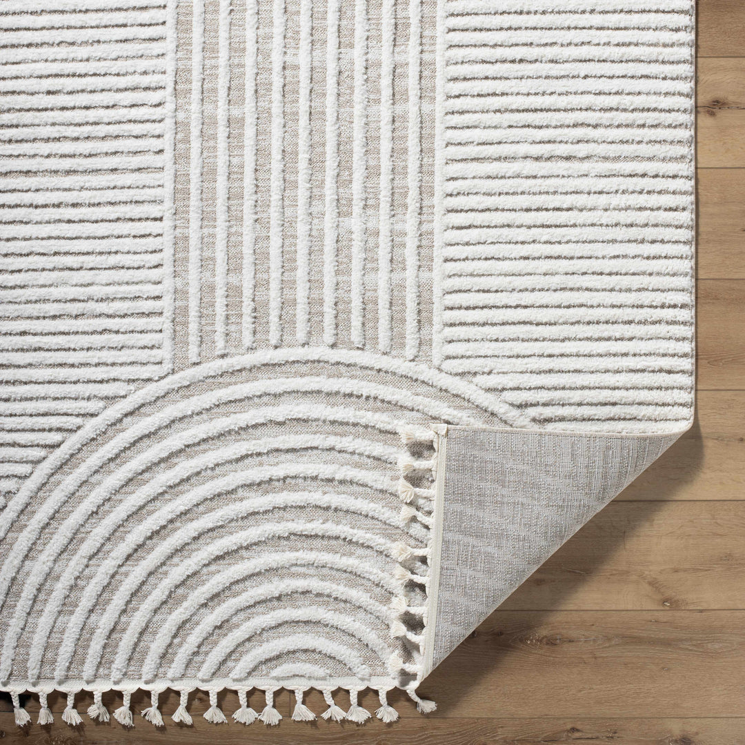 Cassie Contemporary Geometrical Design Beige Rug