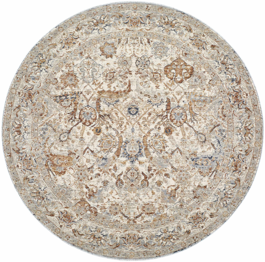 Chikao Traditional Style Beige And Brown Area Rug