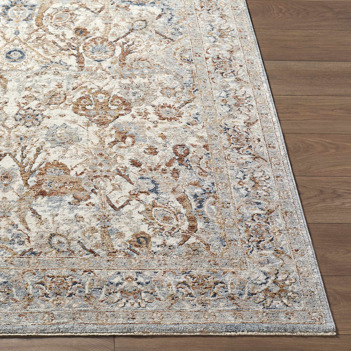 Chikao Traditional Style Beige And Brown Area Rug