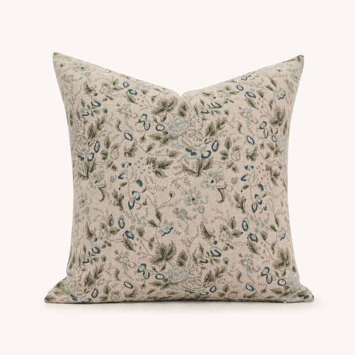 Fiona Botanical Linen Pillow Cover