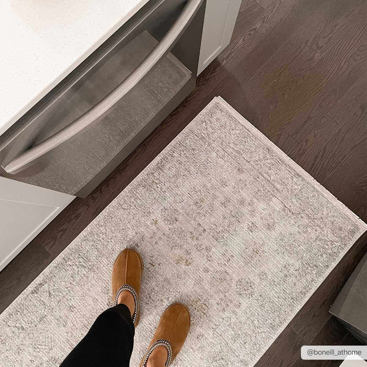 Fawn Traditional Style Beige And Gray Area Rug