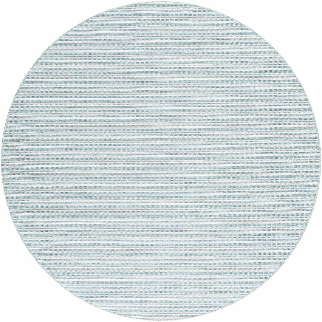 Greg Contemporary Style Teal And Ivory Area Rug