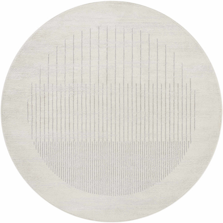 Dung Contemporary Geometrical Gray And Ivory Rug
