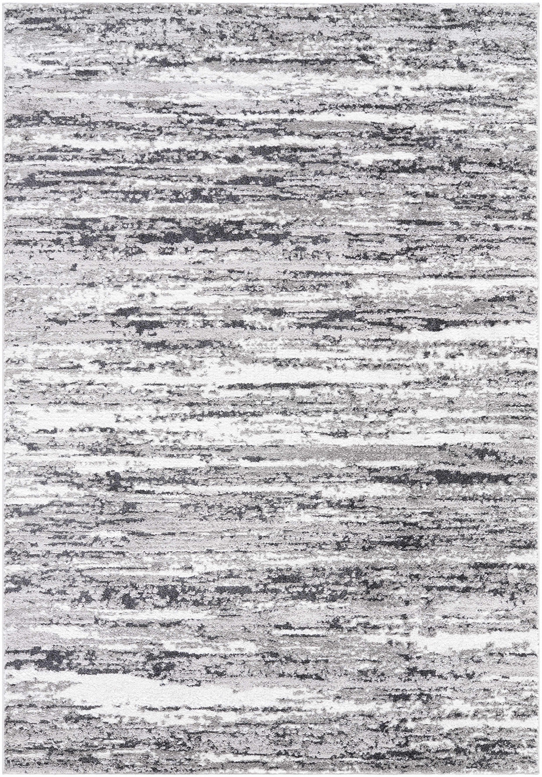 Azmina Contemporary Abstract Gray And Charcoal Rug
