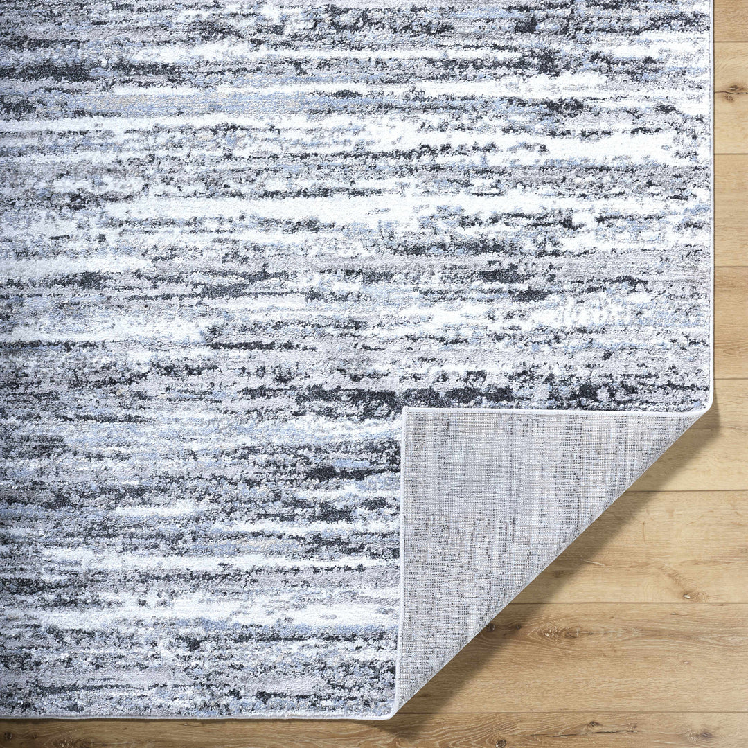 Azmina Contemporary Abstract Gray And Charcoal Rug