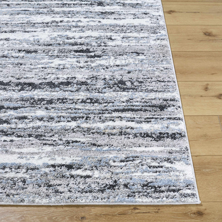 Azmina Contemporary Abstract Gray And Charcoal Rug