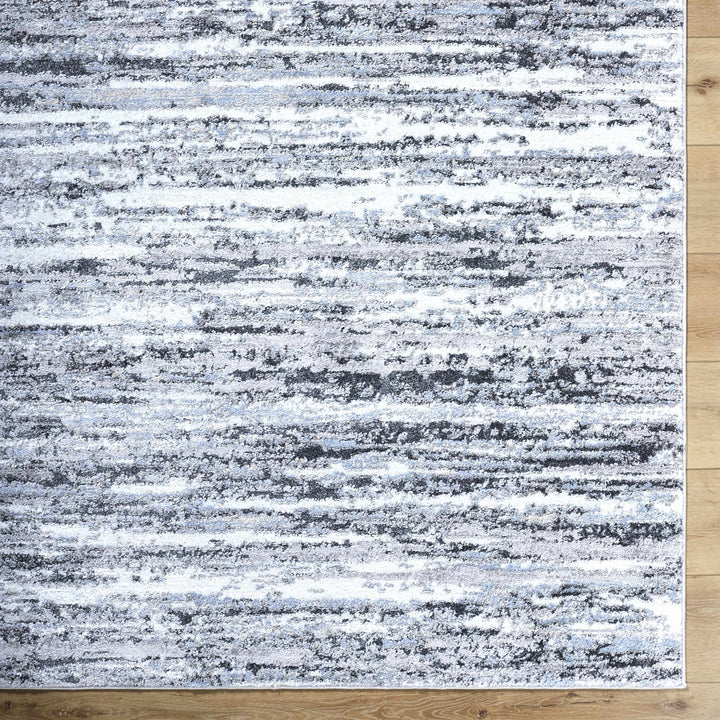 Azmina Contemporary Abstract Gray And Charcoal Rug