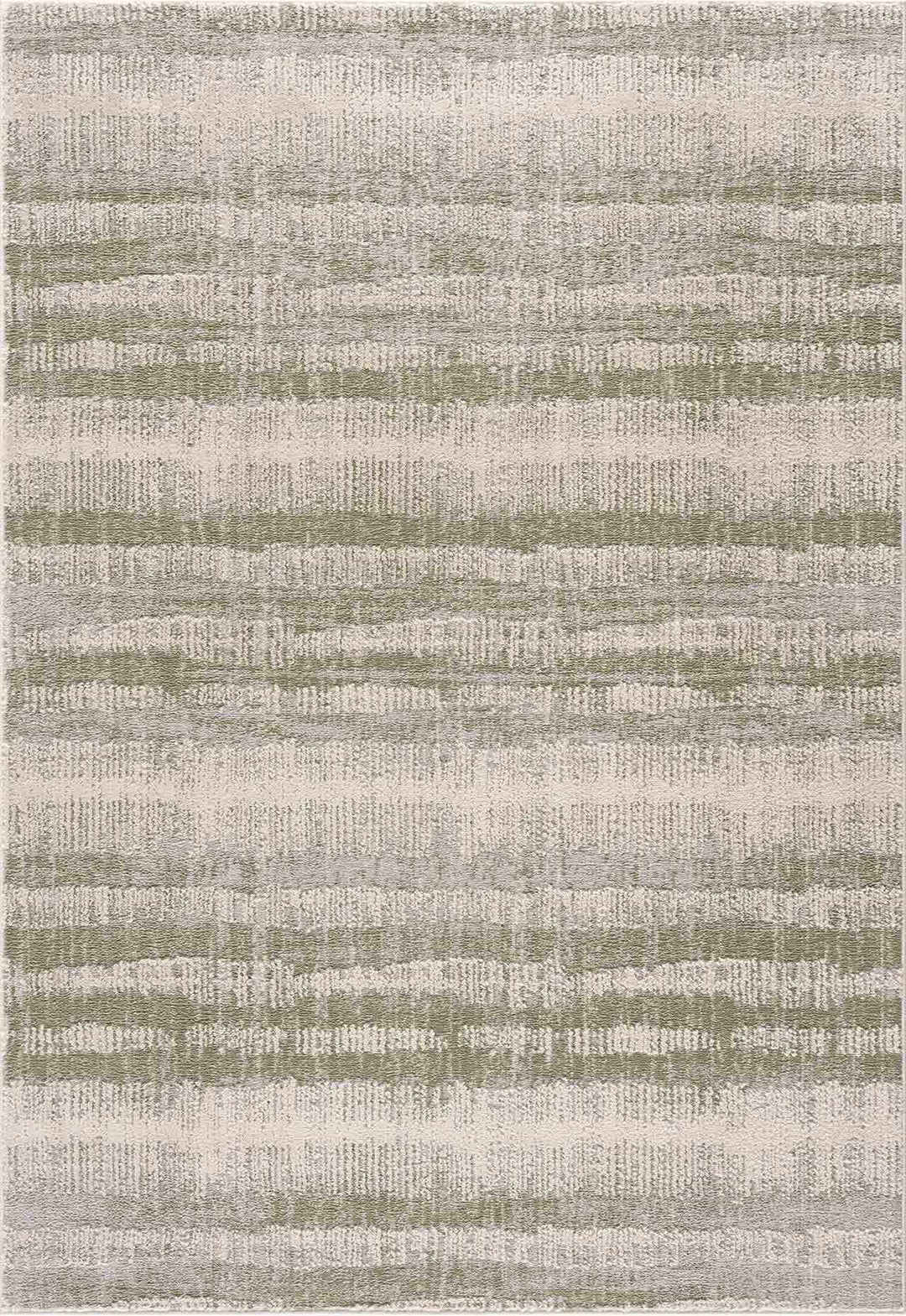 Asmara Contemporary Abstract Green And Beige Rug