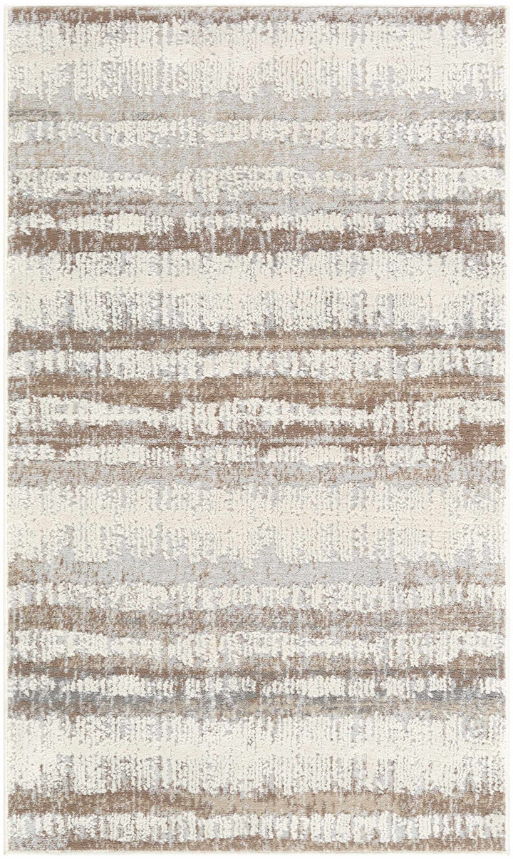 Asmara Contemporary Brown And Beige Area Rug