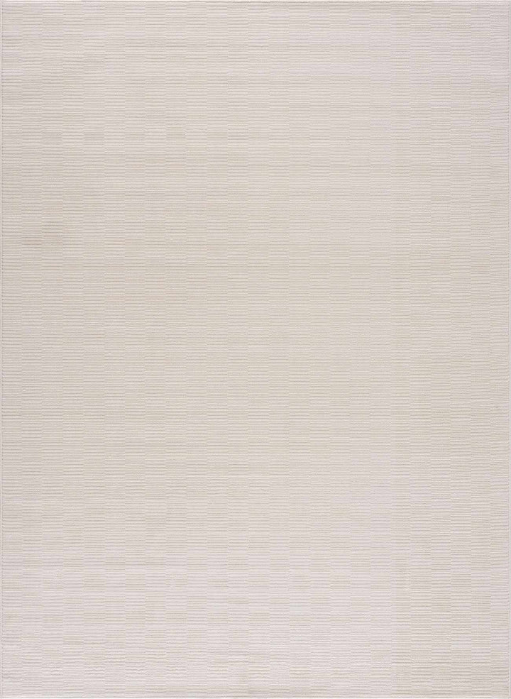 Kazuma White Contemporary Style Washable Area Rug