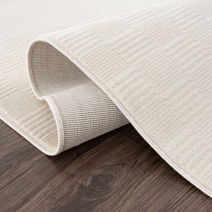 Kazuma White Contemporary Style Washable Area Rug