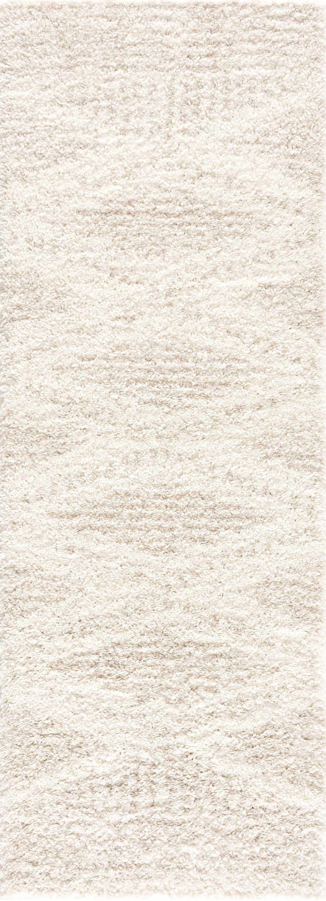 Galaxy Shag Modern Geometrical Ivory and Beige Area Rug