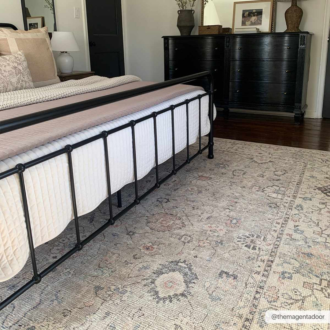Yvon Traditional Oushak Beige And Brown Machine Woven Rug