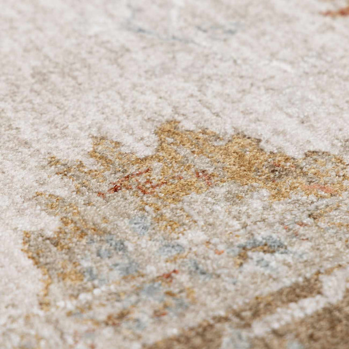 Elloree Traditional Style Ivory And Brown Area Rug