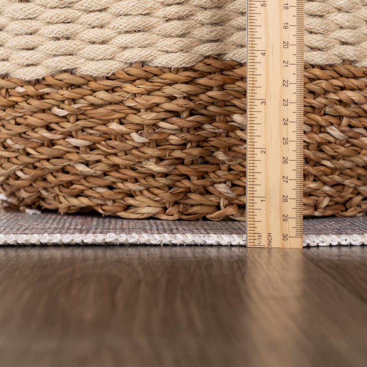 Pacay Traditional Style Gray And Rust Area Rug