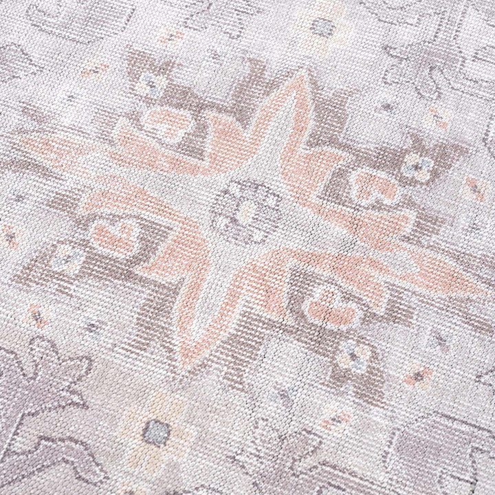 Pacay Traditional Style Gray And Rust Area Rug