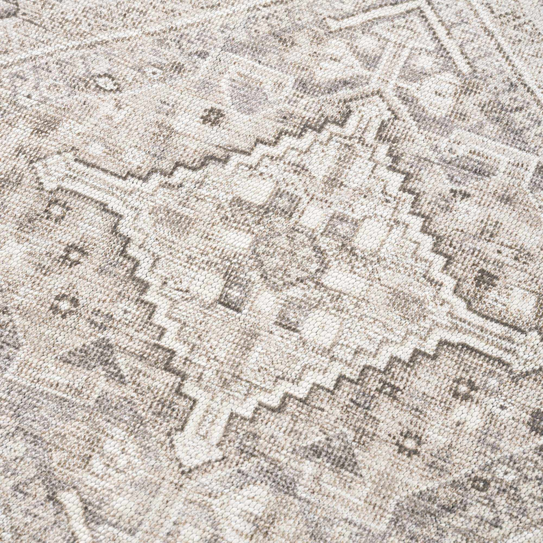 Nadie Traditional Style Beige and Brown Area Rug