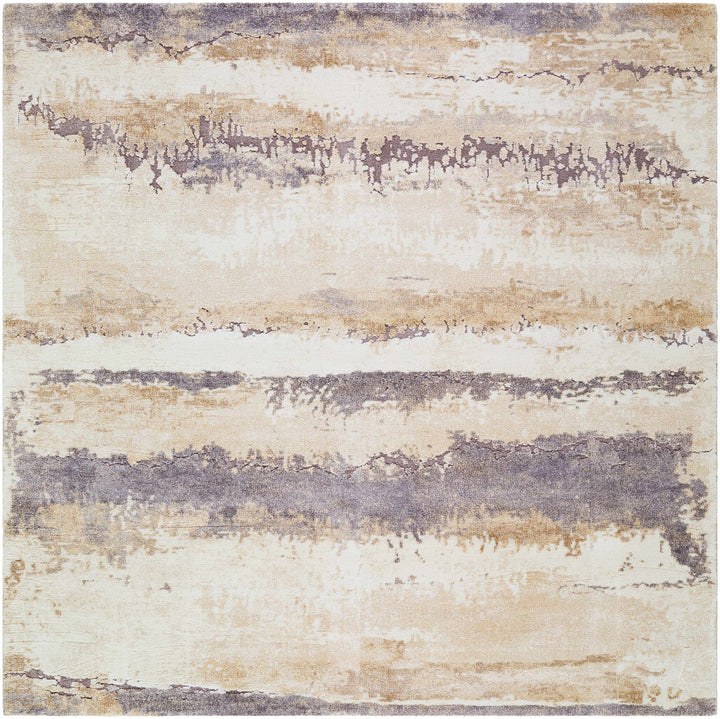 Ezell Modern Abstract Design Beige And Gray Rug