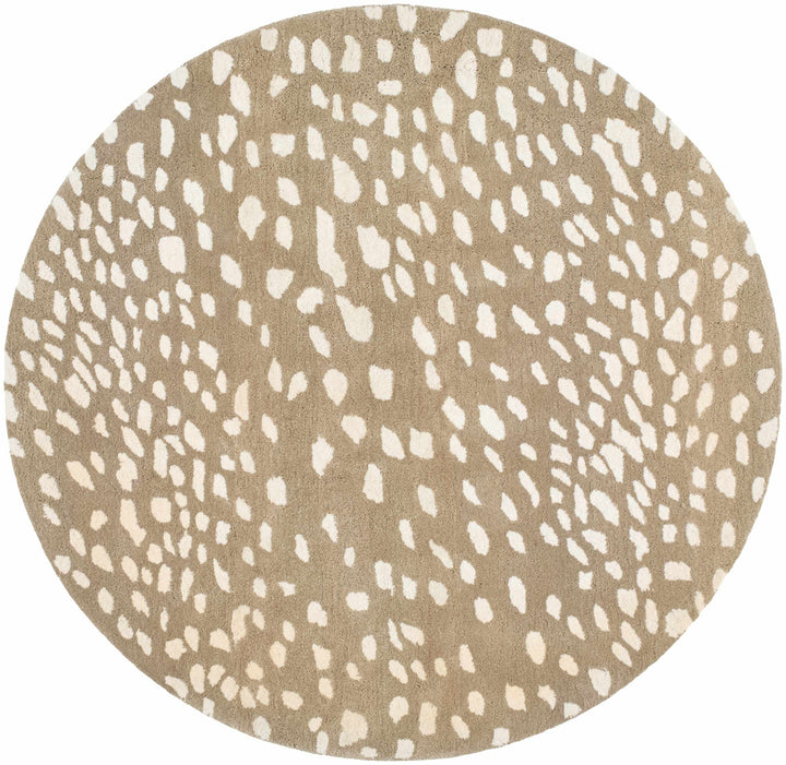 Faulconbridge Brown And Ivory Modern Style Hand Tufted Area Rug