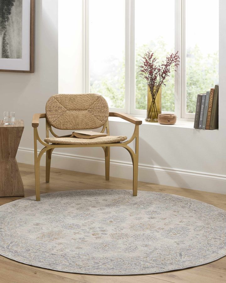 Fawn Traditional Style Beige And Gray Area Rug