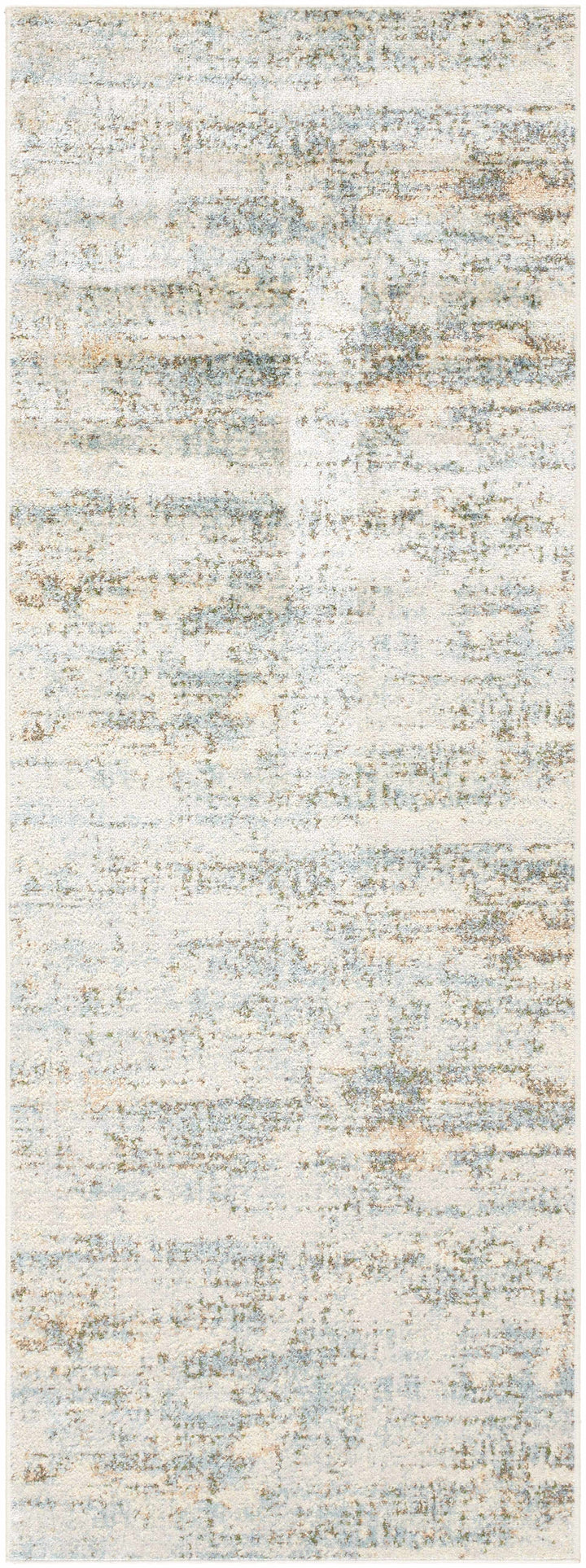 Aletta Contemporary Abstract Beige And Blue Washable Rug