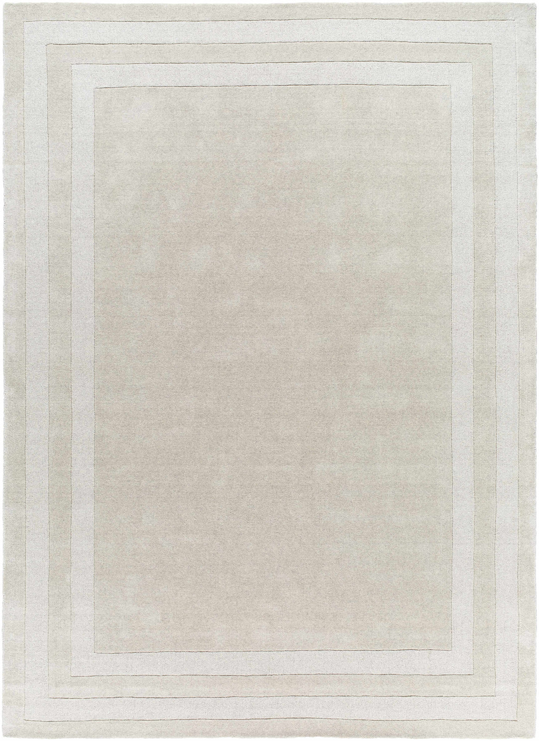 Ferrum Modern Solid Beige Area Rug