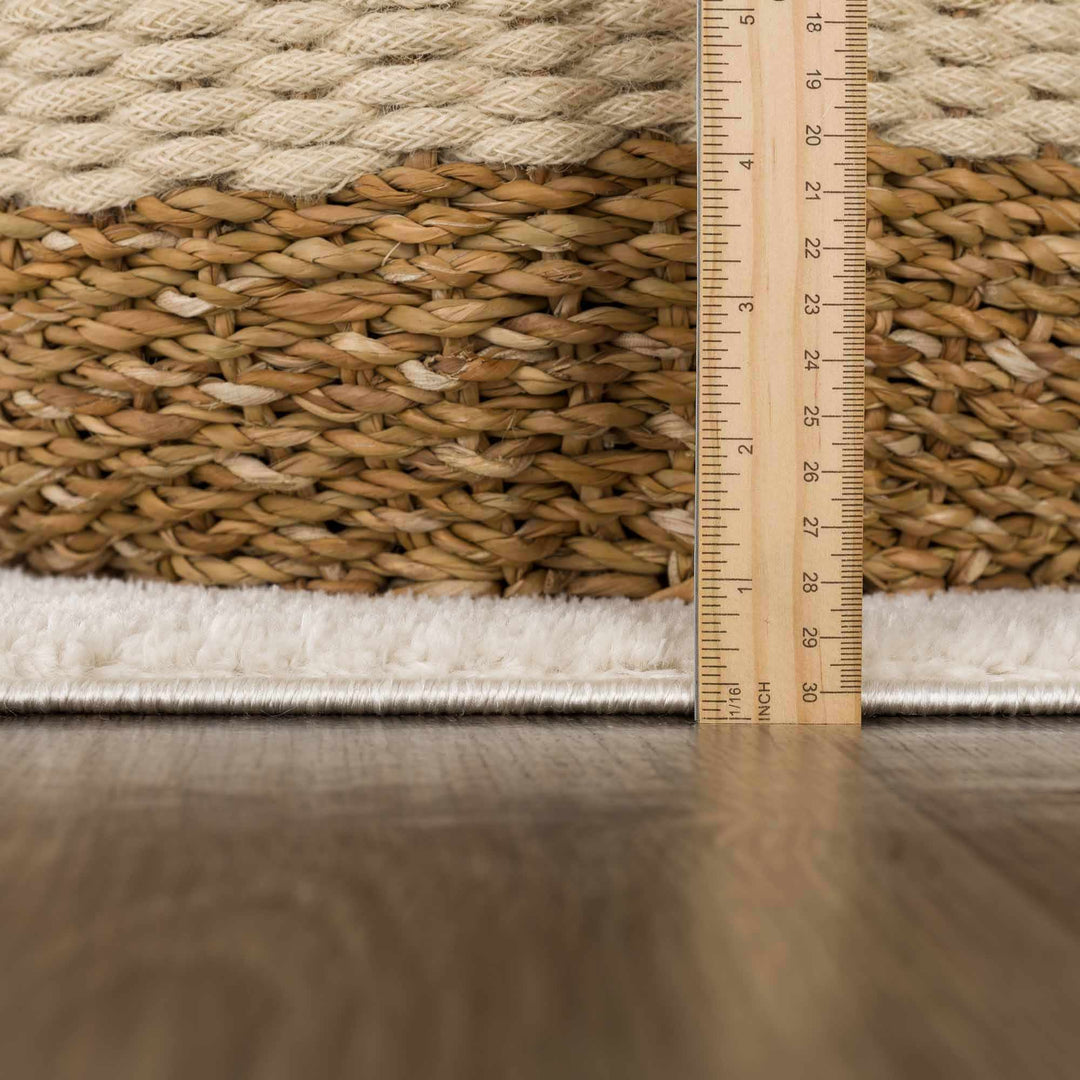 Keone Modern Style Ivory Area Rug