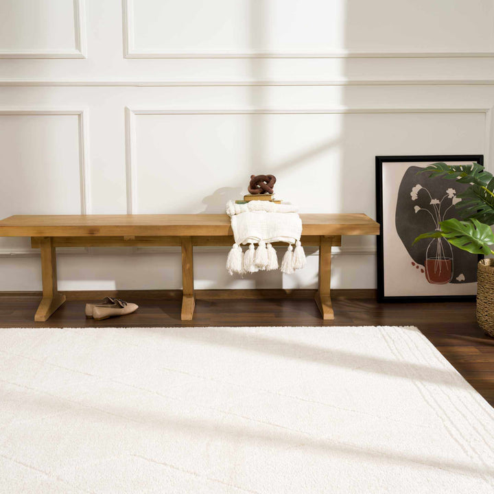 Keone Modern Style Ivory Area Rug