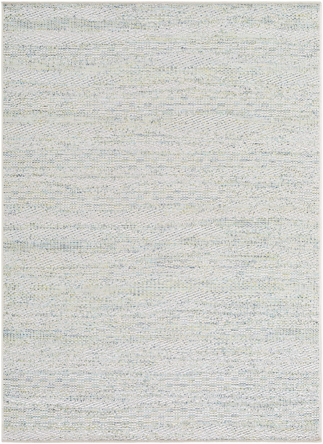 Alezae Modern Style  Ivory And Blue Outdoor Area Rug