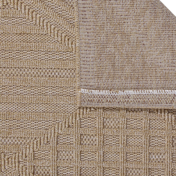 Beige Modern Style Machine Washable Polypropylene Rug