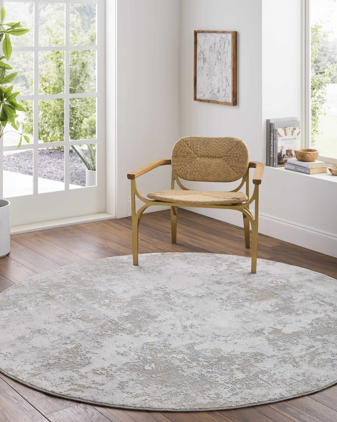 Ganit Beige And Gray Contemporary Abstract Design Rug
