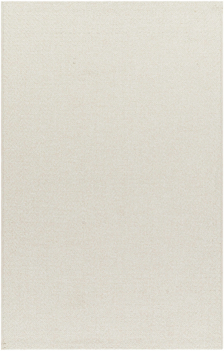Ozzie Modern Solid Ivory Machine Woven Rug