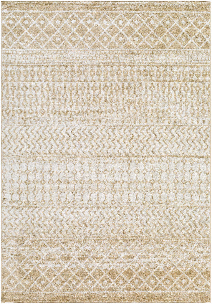 Genji Modern Style Ivory And Gray Rug