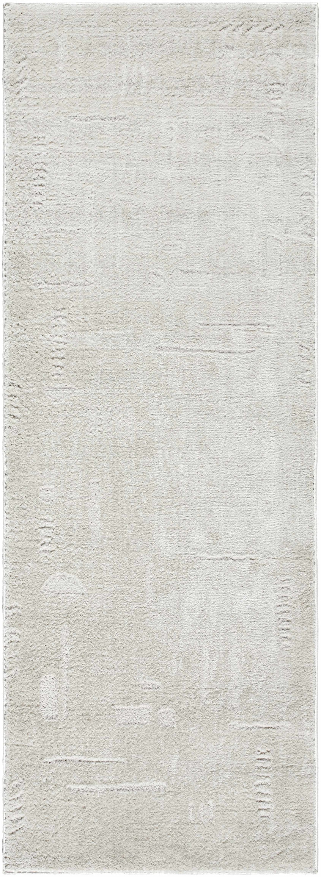 Winda Ivory Modern Solid Design Area Rug