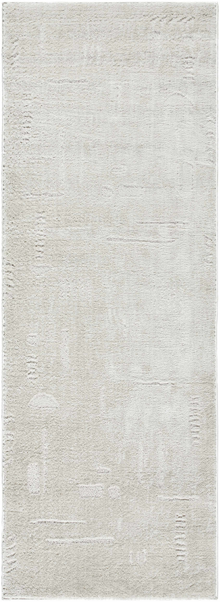 Winda Ivory Modern Solid Design Area Rug