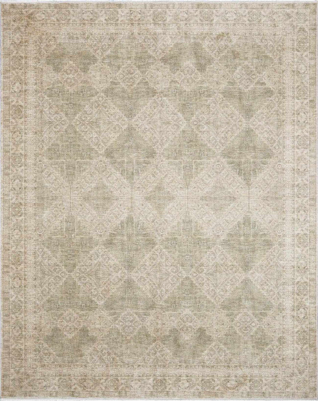 Aurica Traditional Style Beige And Green Area Rug