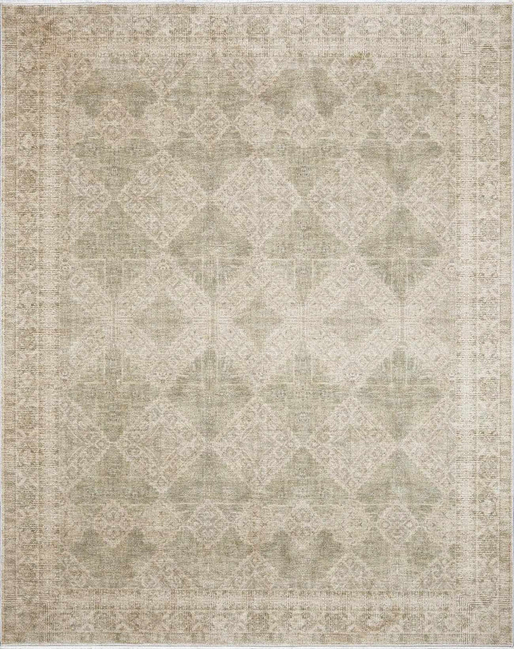 Aurica Traditional Style Beige And Green Area Rug