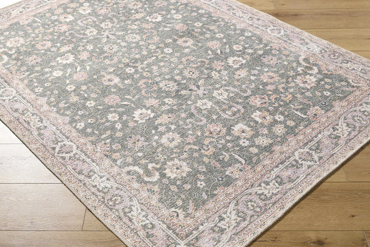 Alyson Traditional Green And Beige Washable Rug