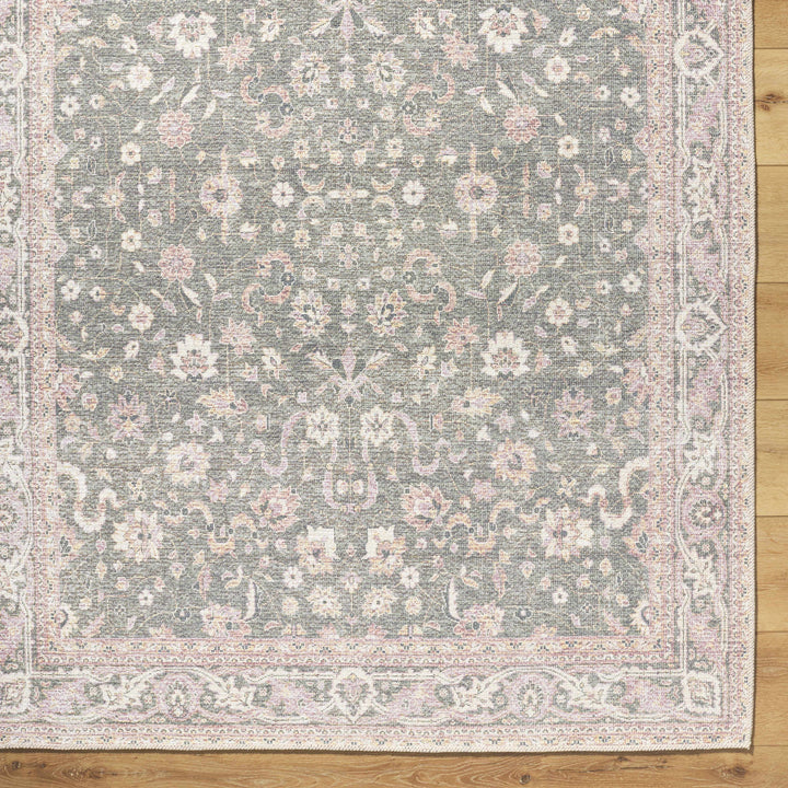 Alyson Traditional Green And Beige Washable Rug