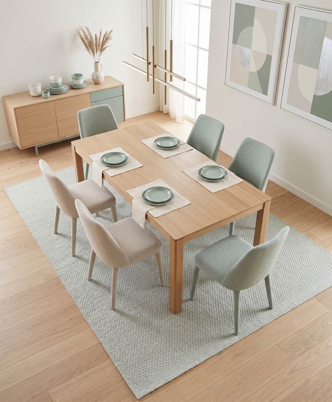 Modern Solid Ivory Hand made Dari Area Wool Rug