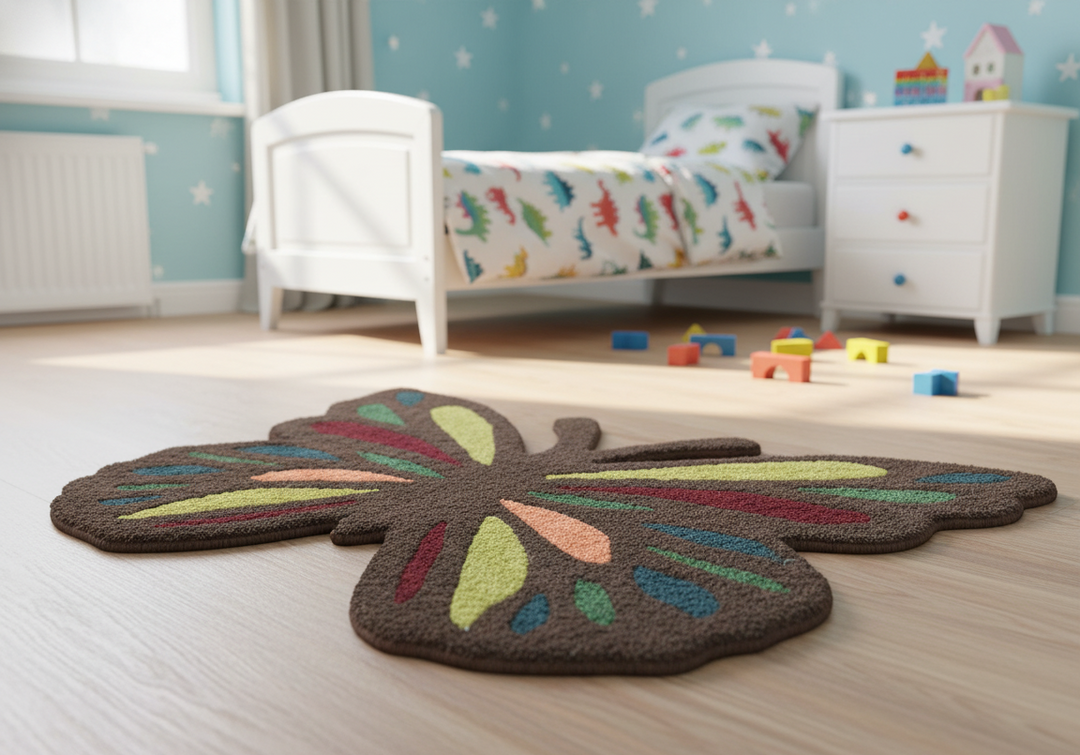 Butterfly Brown Hand Tufted 2x3 Wool Area Rug