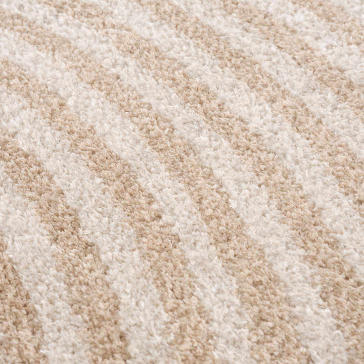 Allard Contemporary Geometrical Beige And Ivory Rug